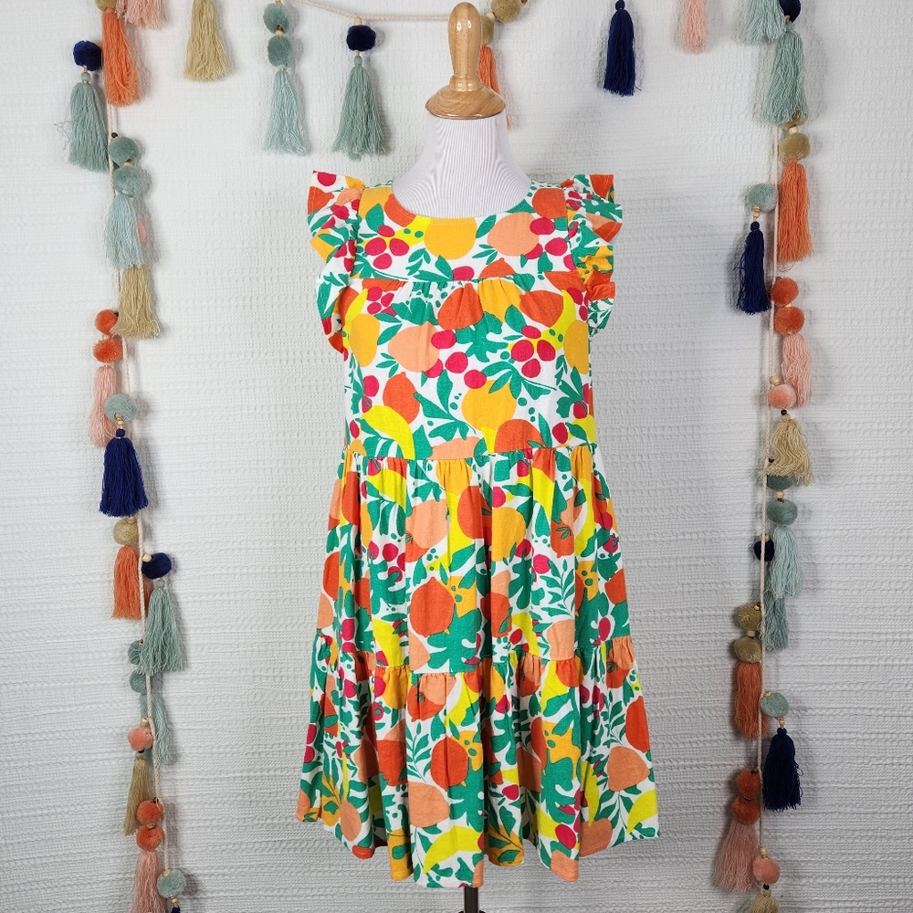 J. Crew Factory Fruit Tiered Dress
